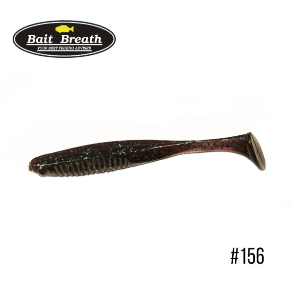 Приманка Bait Breath E.T.Shad 2,8" (8 шт) (156 Junebug / Green)