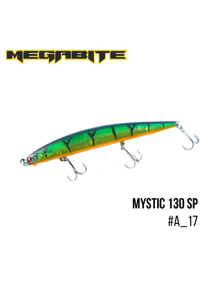 ".Воблер Megabite Mystic 130 SP (130 мм, 18,4 гр, 0,5 m) (A_17)