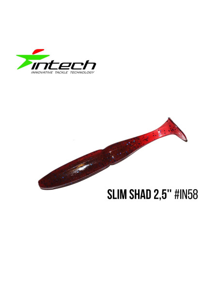 Приманка Intech Slim Shad 2,5"(12 шт) (IN58)