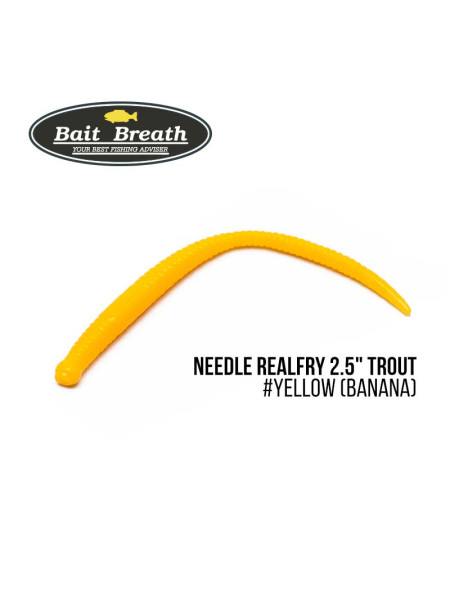 ".Приманка Bait Breath Needle RealFry 2,5" Trout (12шт.) (Yellow(Banana))