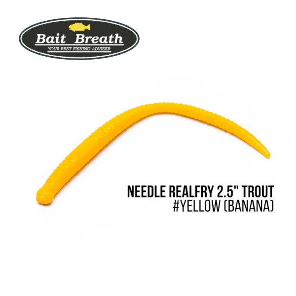 ".Приманка Bait Breath Needle RealFry 2,5" Trout (12шт.) (Yellow(Banana))