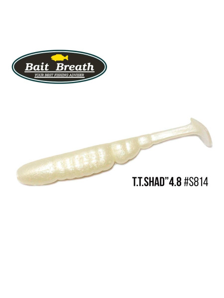 ".Приманка Bait Breath T.T.Shad 4,8" (5 шт) (S814 　Glow Pearl)