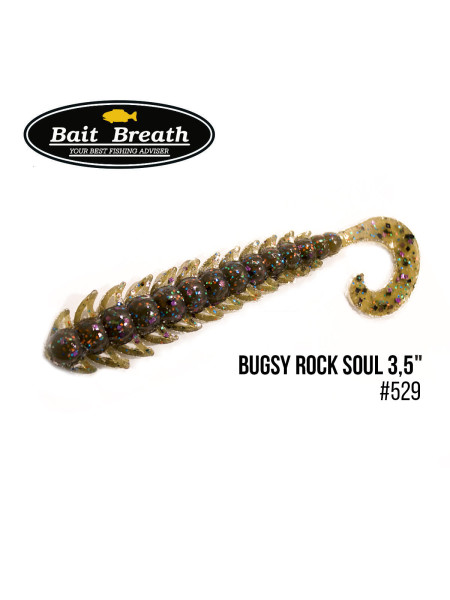 Приманка Bait Breath BUGSY 3,5" Rock Soul (10 шт.) (529 MORIZO Shrimp)