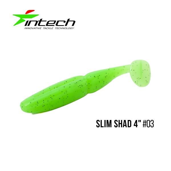 ".Приманка Intech Slim Shad 4 "(5 шт) (#05)