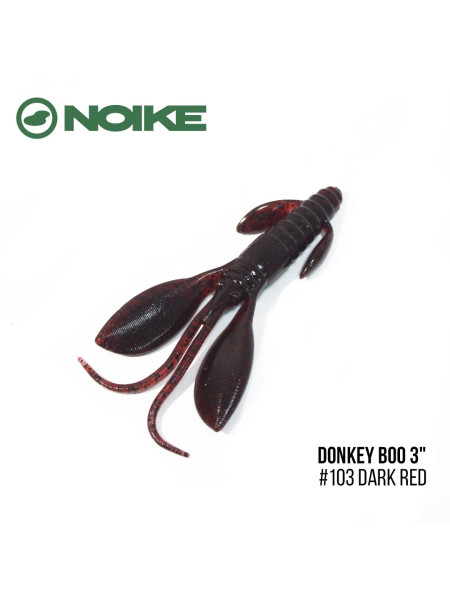 Приманка Noike Donkey Boo 3" (7шт) (#103 Dark Red)