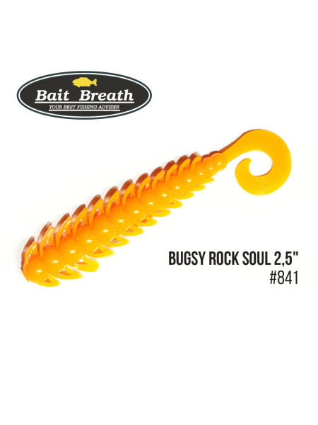 Приманка Bait Breath BUGSY 2,5" Rock Soul (12 шт.) (S841 mango yellow)