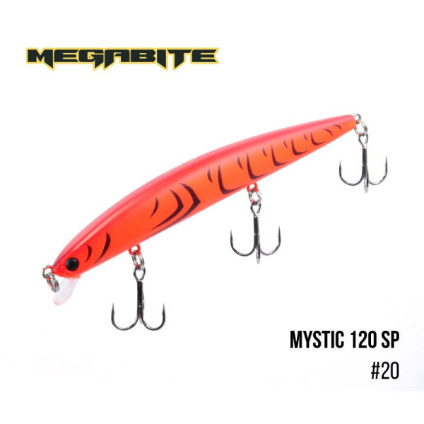 ".Воблер Megabite Mystic 120 SP (120 мм, 14,8 гр, 0,5 m) (20)