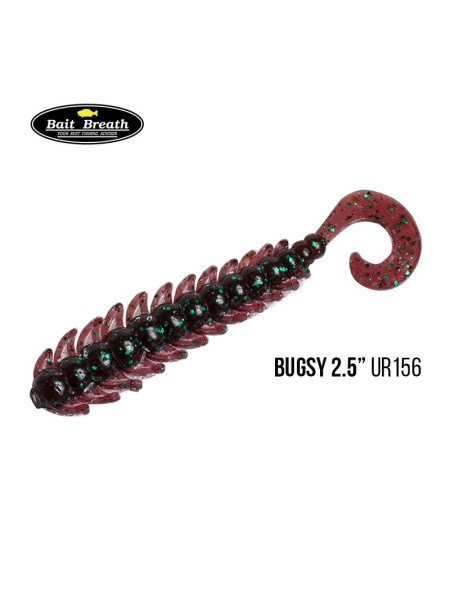 Приманка Bait Breath BUGSY 2,5" Rock Soul (12 шт.) (Ur156 Junebug／Green)