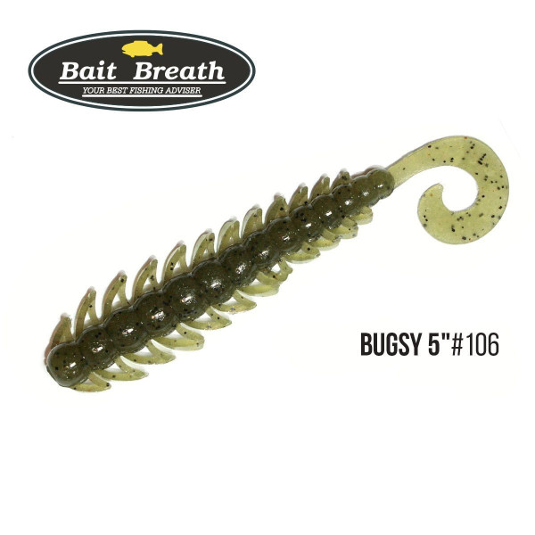 ".Приманка Bait Breath BUGSY 5"(6шт.) (106 Watermelon／Seed)