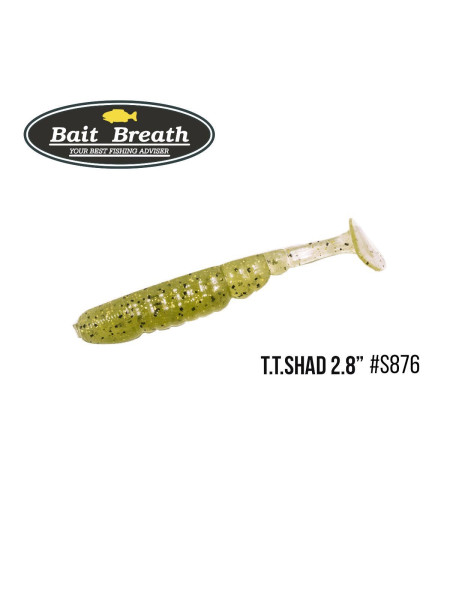 ".Приманка Bait Breath T.T.Shad 2,8" (7 шт) (S876 Weed shad)