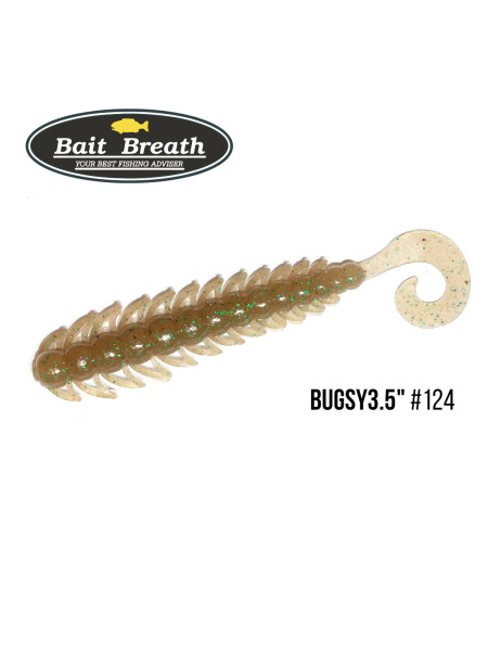 Приманка Bait Breath BUGSY 3,5" (8шт.) (124 Cinnamon/Green)