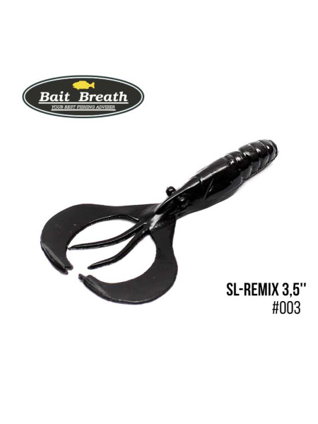 Приманка Bait Breath SL-Remix 3,5" (8шт.) (003 Solid Black)