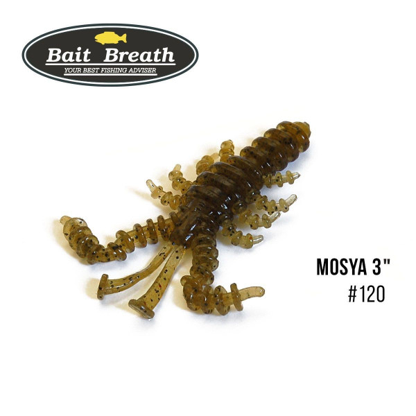 ".Приманка Bait Breath U30 Mosya 3" (6шт.) (120 Green Pumpkin/Seed)