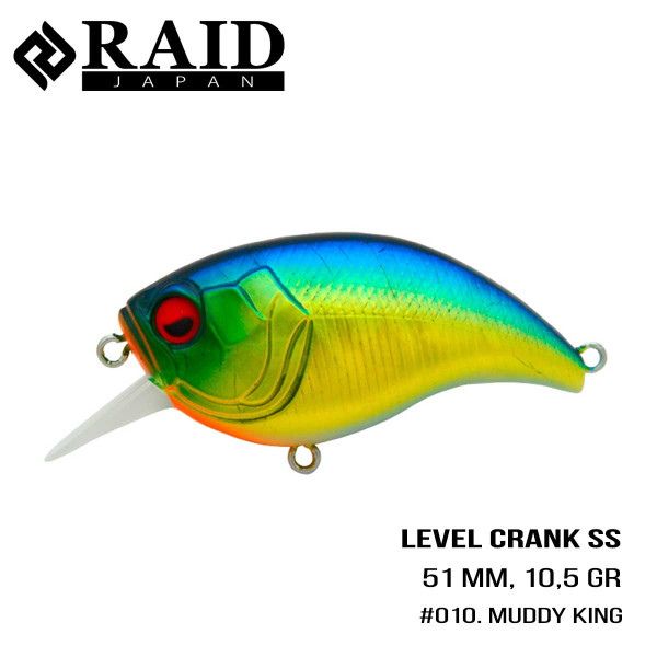 ".Воблер Raid Level Crank (50.8mm, 10.5g) (010 Muddy King)