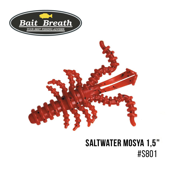 Приманка Bait Breath Saltwater Mosya 1,5" (14 шт.) (S801 　Red／seed)