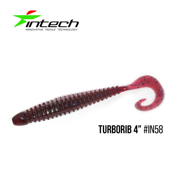 Приманка Intech Turborib 4"(5 шт) (IN58)