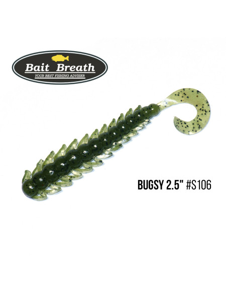 Приманка Bait Breath BUGSY 2,5" (10шт.) (106 Watermelon／Seed)