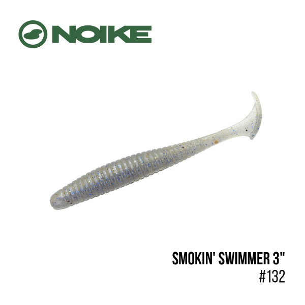 Приманка Noike Smokin' Swimmer 3" (9шт) (#132 Sexy blue shad )