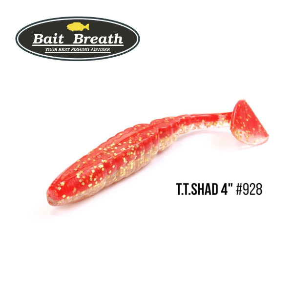 ".Приманка Bait Breath T.T.Shad 4" (6 шт) (S928 GOLDEN FISH　( 2tone color ))