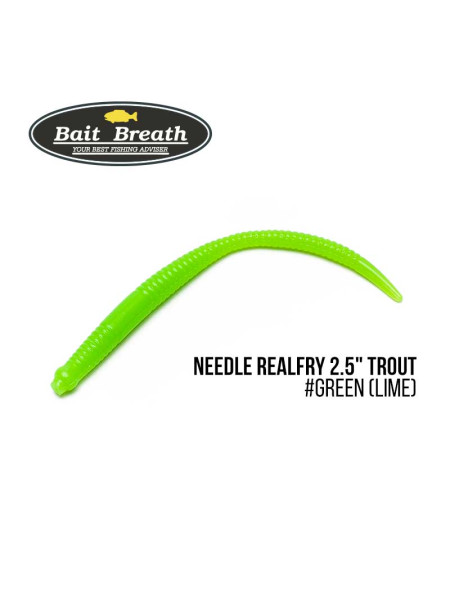 Приманка Bait Breath Needle RealFry 2,5" Trout (12шт.) (Green (Lime))
