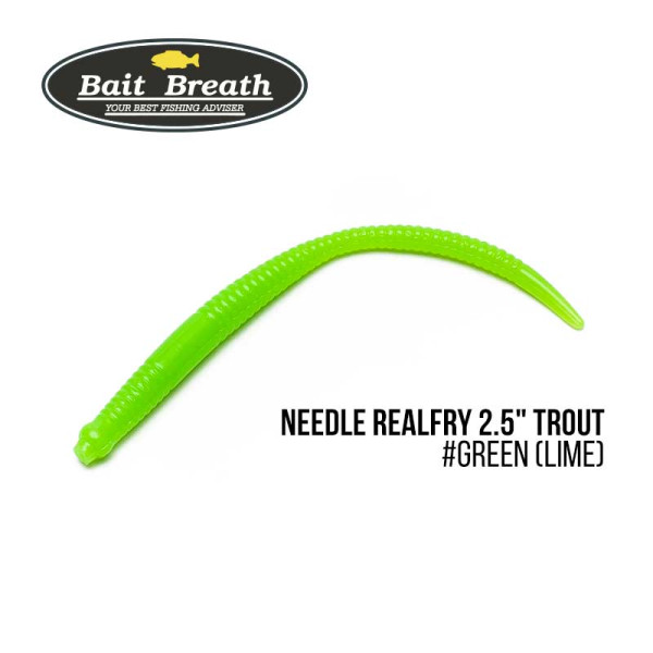 Приманка Bait Breath Needle RealFry 2,5" Trout (12шт.) (Green (Lime))