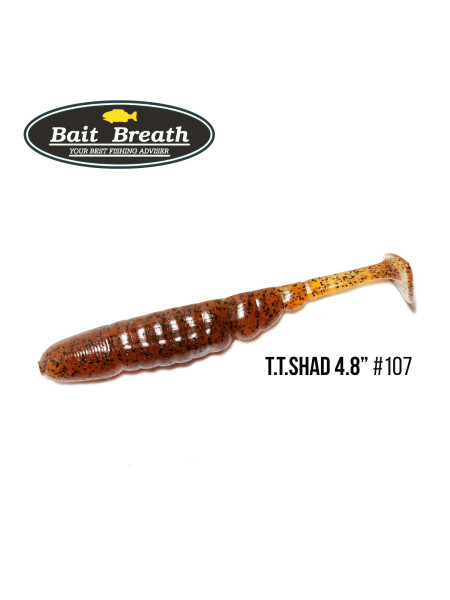 Приманка Bait Breath T.T.Shad 4,8" (5 шт) (S107 Pumpkin／Seed)