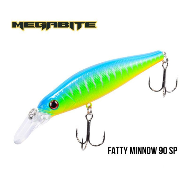 ".Воблер Megabite Fatty Minnow 90 SP (90 мм, 15,8 гр, 1,3 m) (A_12)