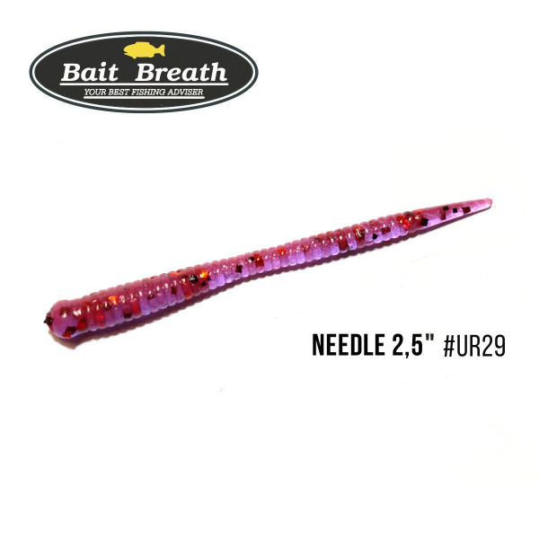 ".Приманка Bait Breath Needle 2,5" (12шт.) (Ur29 Chameleon／Red・seed)