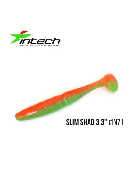 ".Приманка Intech Slim Shad 3,3"(7 шт) (IN52)