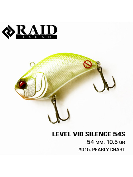 Воблер Raid Level Vib Silence (54mm, 10.5g) (015 Pearly Chart)