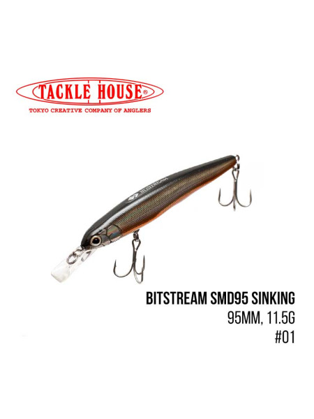 Воблер Tackle House Bitstream SMD95 Sinking (95mm, 11.5g,) (01)