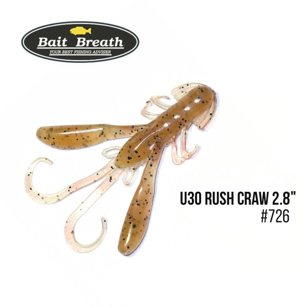 ".Приманка Bait Breath U30 Rush Craw 2.8" (7шт.) (726 SUJIEBI)