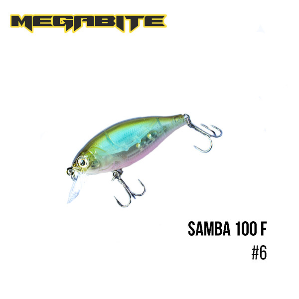 Воблер Megabite Samba 100 F (60 mm, 12,5 g, 1 m) (6)
