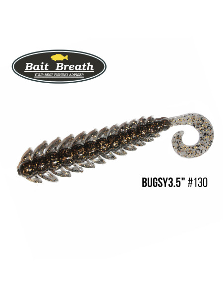 Приманка Bait Breath BUGSY 3,5" (8шт.) (130 Smoke/Gold・Seed)