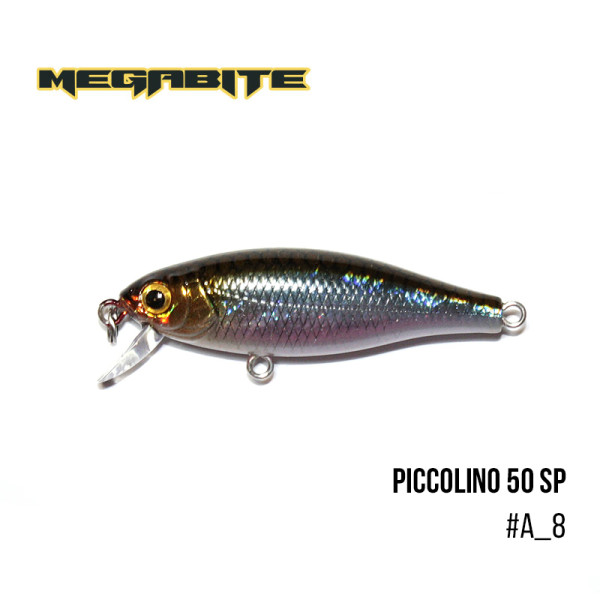 Воблер Megabite Piccolino 50 SP (50 мм, 4,2 гр, 0,5 m) (A_8)