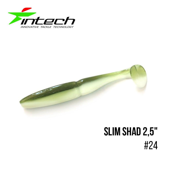 ".Приманка Intech Slim Shad 2,5"(12 шт) (#24)