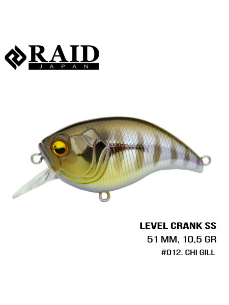".Воблер Raid Level Crank (50.8mm, 10.5g) (012 Chi Gill)