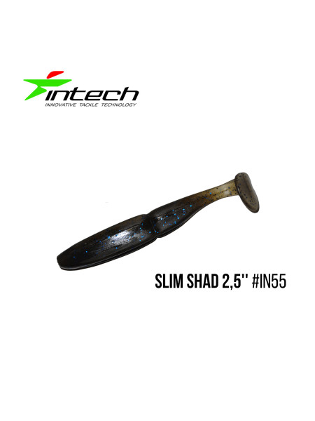 Приманка Intech Slim Shad 2,5"(12 шт) (IN55)