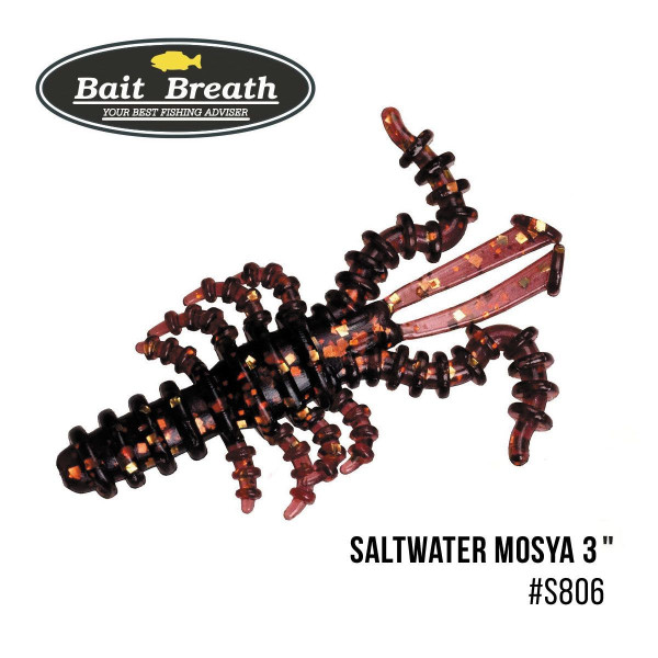 ".Приманка Bait Breath Saltwater Mosya 3" (6 шт.) (S806)