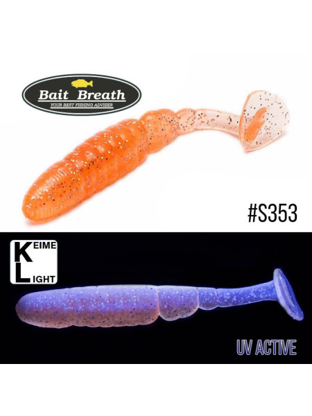 ".Приманка Bait Breath T.T.Shad 3,2" (7 шт) (S353 UV Ｈologram Clear orange)