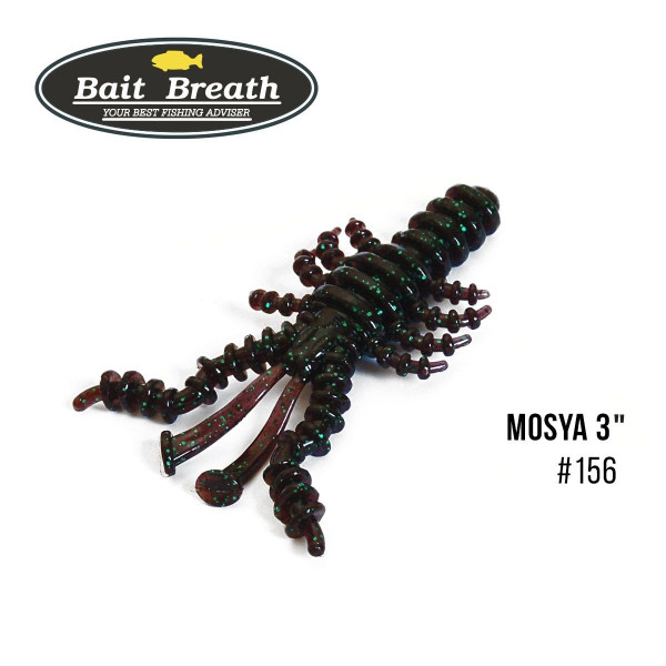 ".Приманка Bait Breath U30 Mosya 3" (6шт.) (156 Junebug/Green)