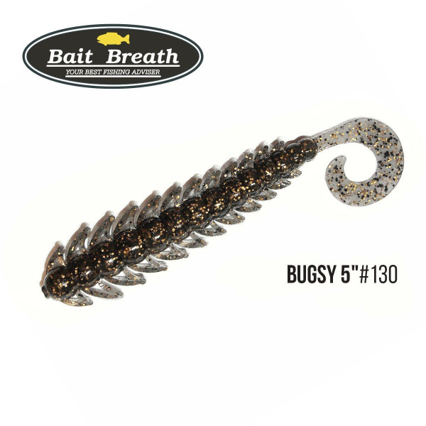 ".Приманка Bait Breath BUGSY 5"(6шт.) (130 Smoke／Gold・Seed)