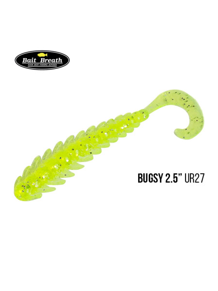 Приманка Bait Breath BUGSY 2,5" Rock Soul (12 шт.) (Ur27 Chartreuse／silver)