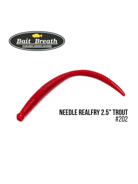 ".Приманка Bait Breath Needle RealFry 2,5" Trout (12шт.) (202 AKAMUSHI ( Red Wriggler ))