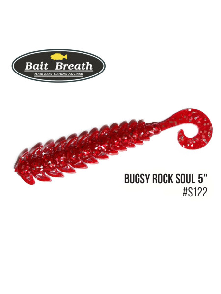 Приманка Bait Breath BUGSY 5" Rock Soul (8 шт.) (S122 red／silver)