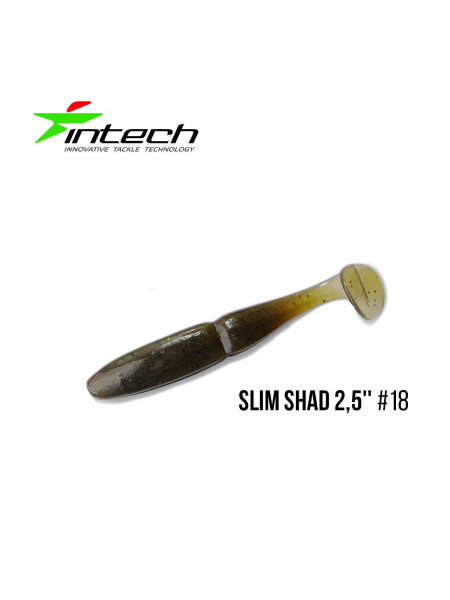 ".Приманка Intech Slim Shad 2,5"(12 шт) (#18)
