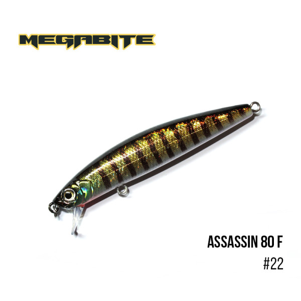 Воблер Megabite Assassin 80 F (80 мм, 7,8 гр, 0,4 m) (22)