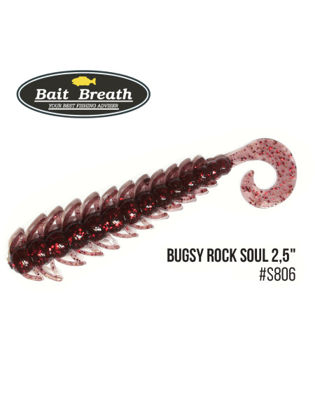 Приманка Bait Breath BUGSY 2,5" Rock Soul (12 шт.) (S806 Ishigani)