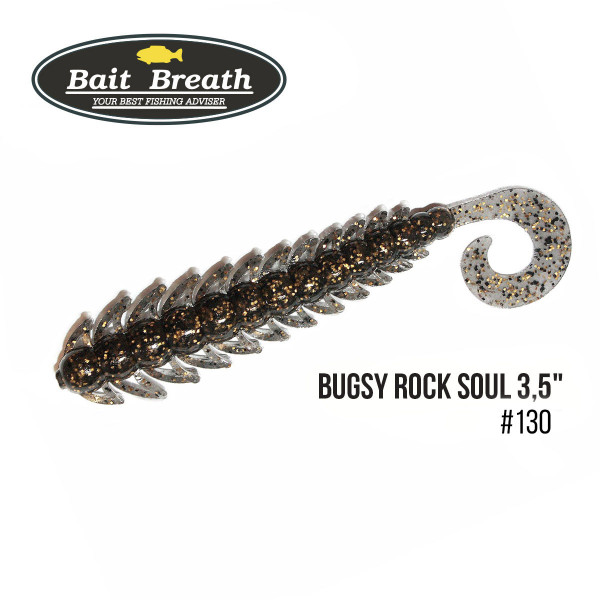 Приманка Bait Breath BUGSY 3,5" Rock Soul (10 шт.) (130 Smoke/Gold・Seed)