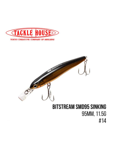 Воблер Tackle House Bitstream SMD95 Sinking (95mm, 11.5g,) (14)